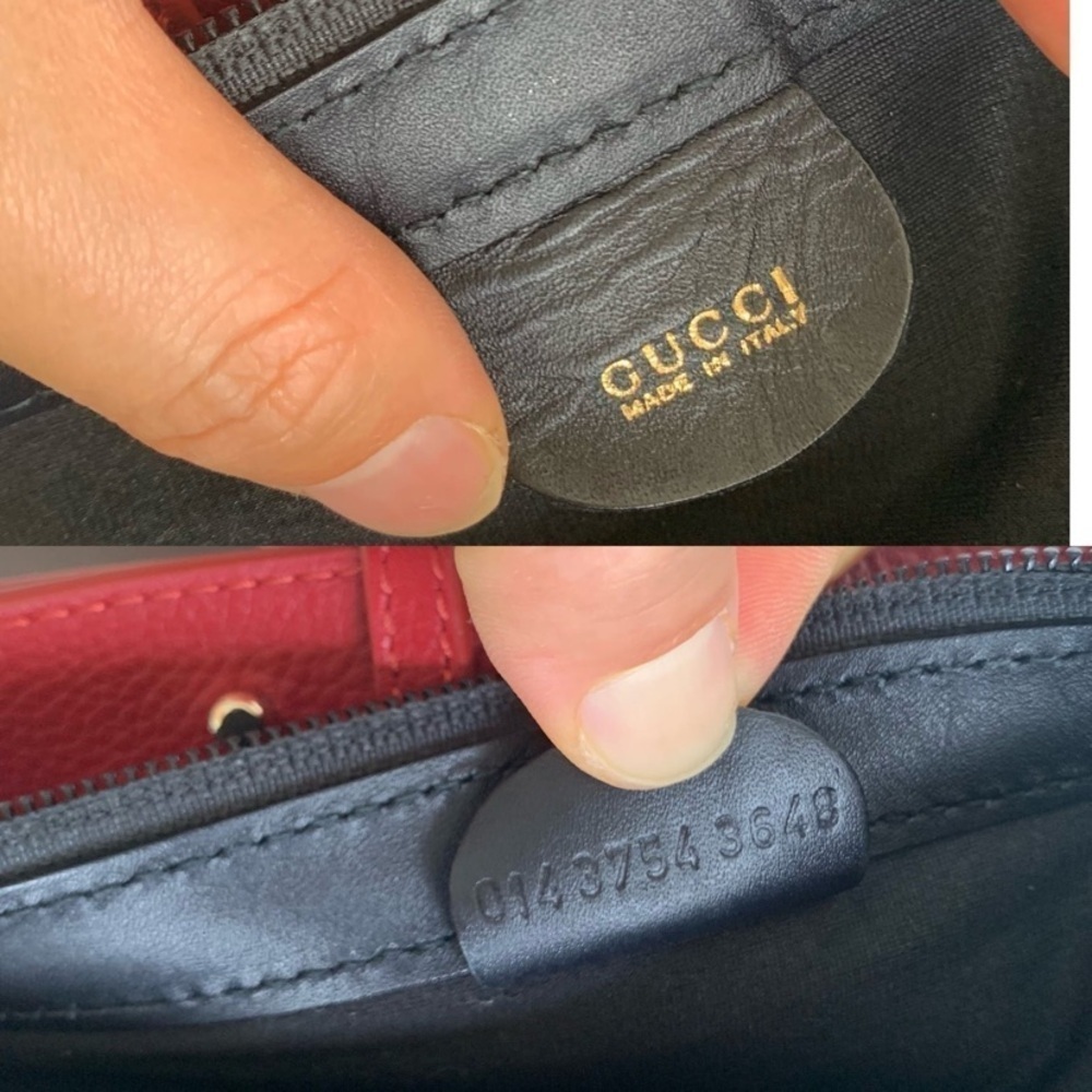 NEW Gucci GG MicroGuccissima canvas-leather box pouch with strap / handbag $978 - Picture 4 of 10